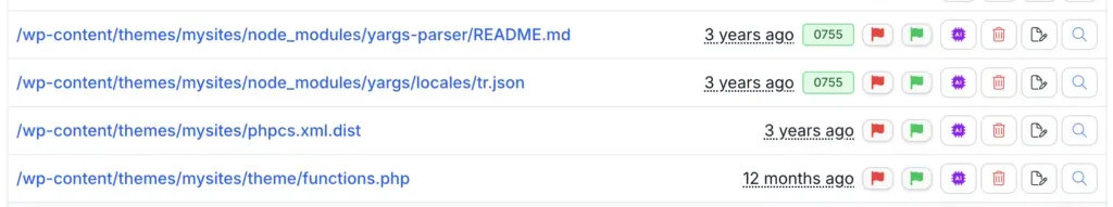 Screenshot of mySites.guru feature