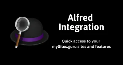 Integrate mySites.guru to Alfred Workflow on Mac