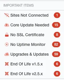 Screenshot of mySites.guru feature