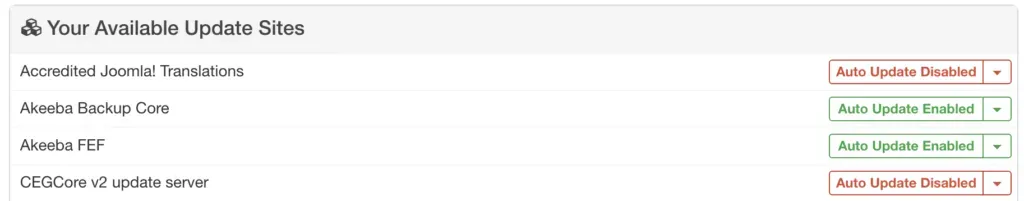 Screenshot of mySites.guru feature