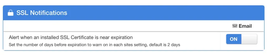 Screenshot of mySites.guru feature