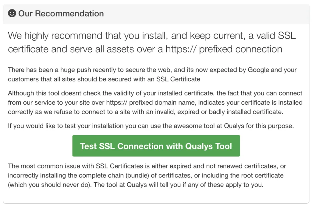 Screenshot of mySites.guru feature