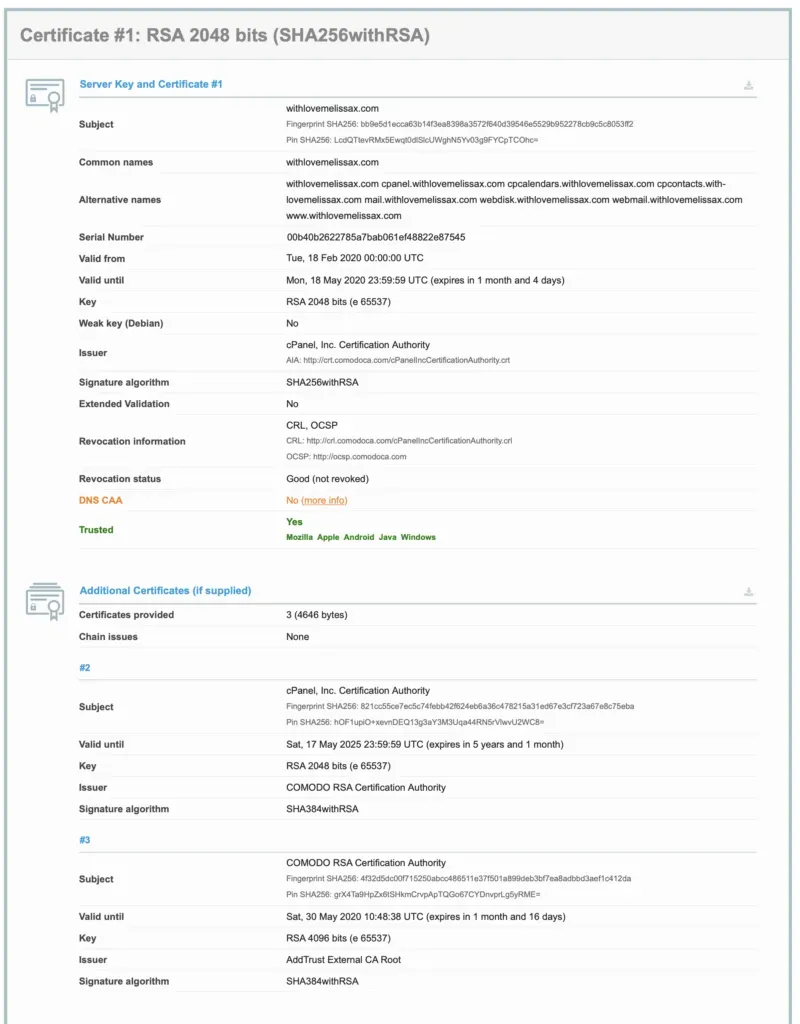 Screenshot of mySites.guru feature