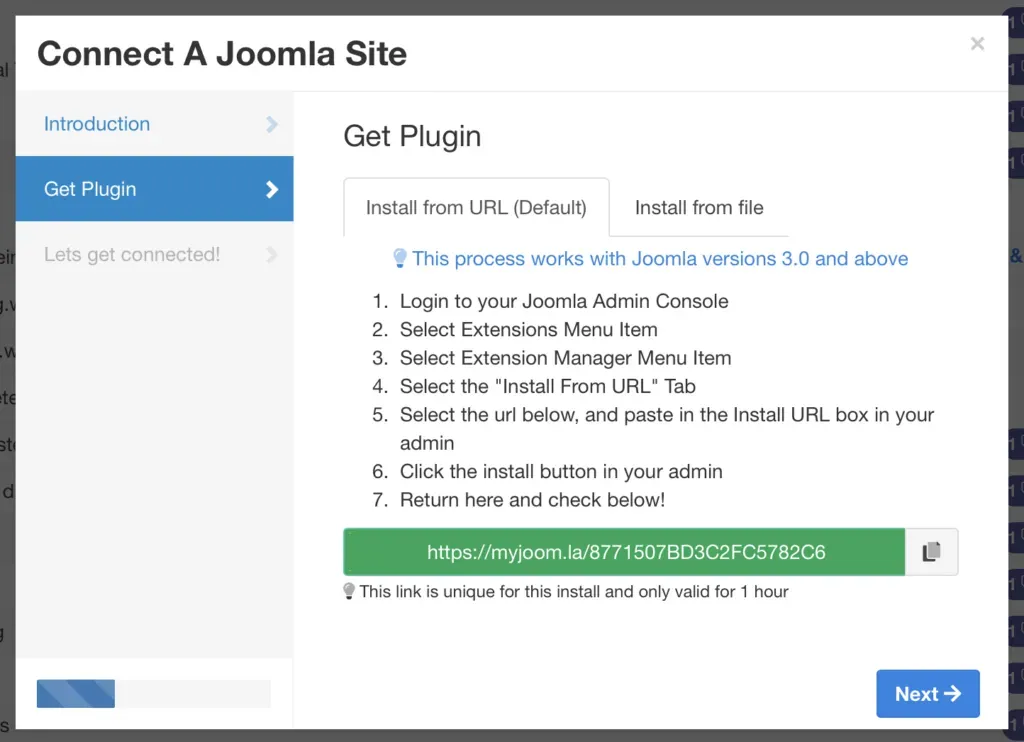 Screenshot of mySites.guru feature