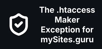How to add exception for mySites.guru in Admin Tools