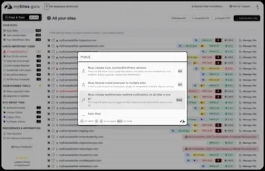 CMD+k Command Palette Shortcuts