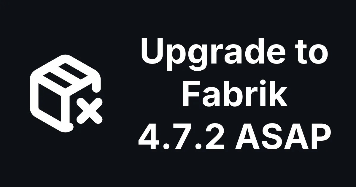 The Fabrik Fiasco: Announced, Restricted, Relabelled