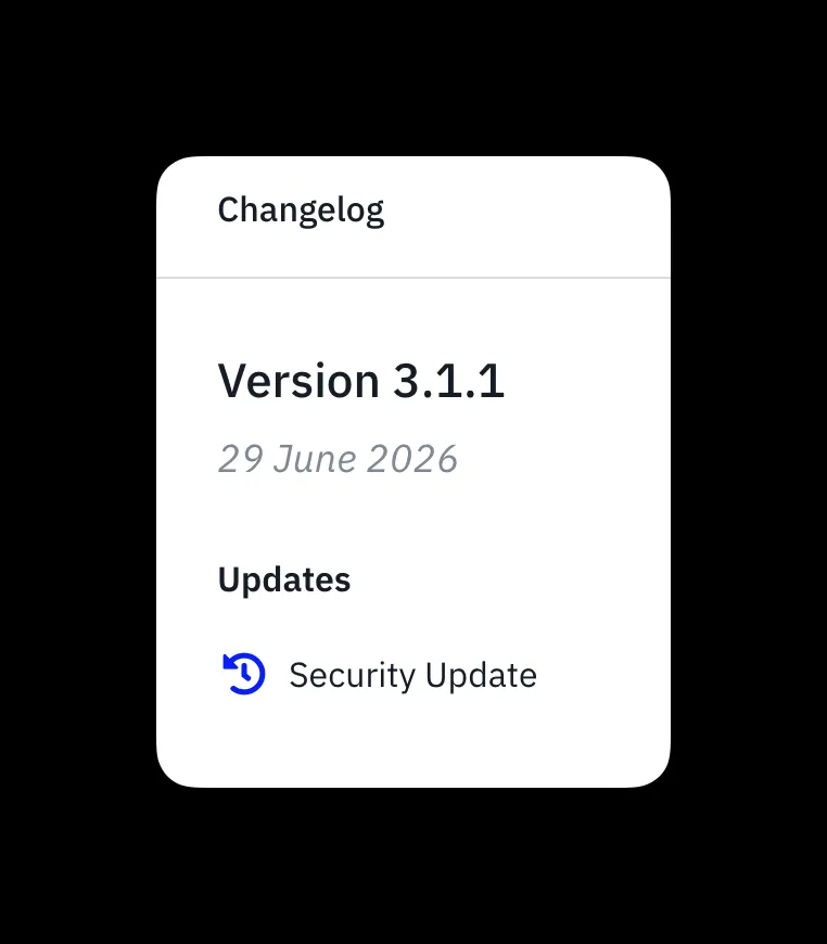 The Helix3 3.1.1 changelog on JoomShaper, dated 29 June 2026, with a single update entry that reads “Security Update”