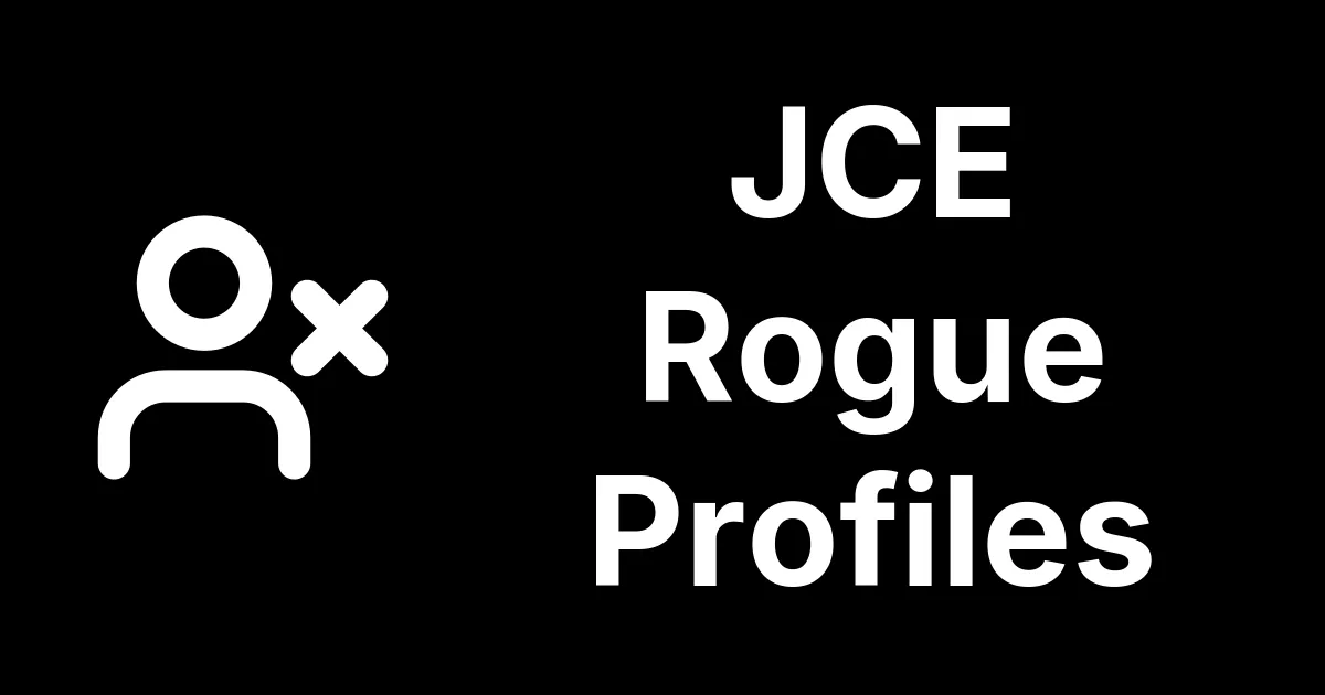 Check for JCE Rogue Profiles & Backdoors
