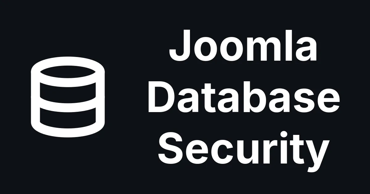 How to Check Your Joomla Database Security with mySites.guru