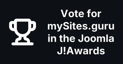 mySites.guru is shortlisted in Joomla's first J!Awards