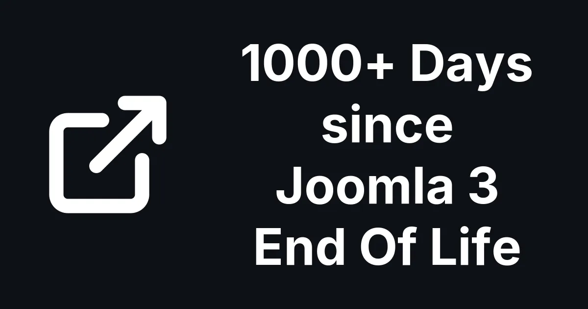 1,000+ Days After Joomla 3's End of Life, Everything You Need Is on One Site
