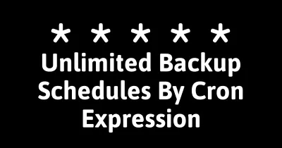 Unlimited Backup Schedules With Cron Syntax