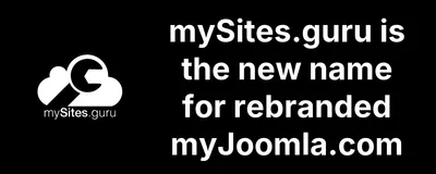 mySites.guru is the new name for rebranded myJoomla.com