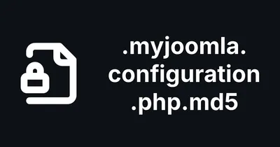 What Are the .myjoomla.configuration.php.md5 Files?