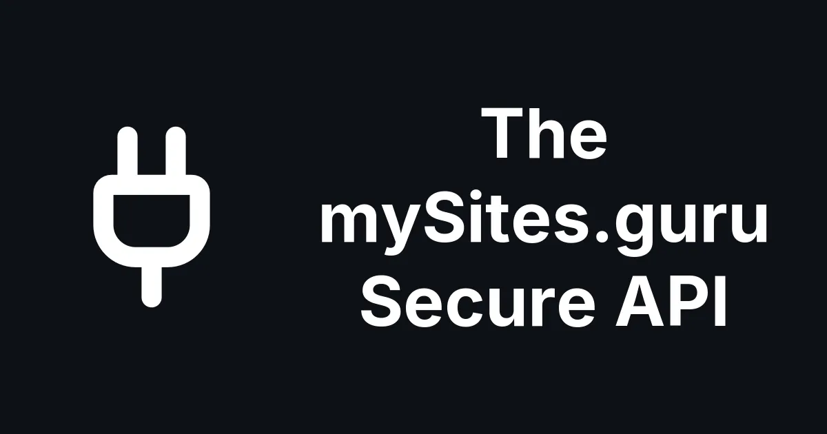 How to Access Your mySites.guru Account Using our Secure API