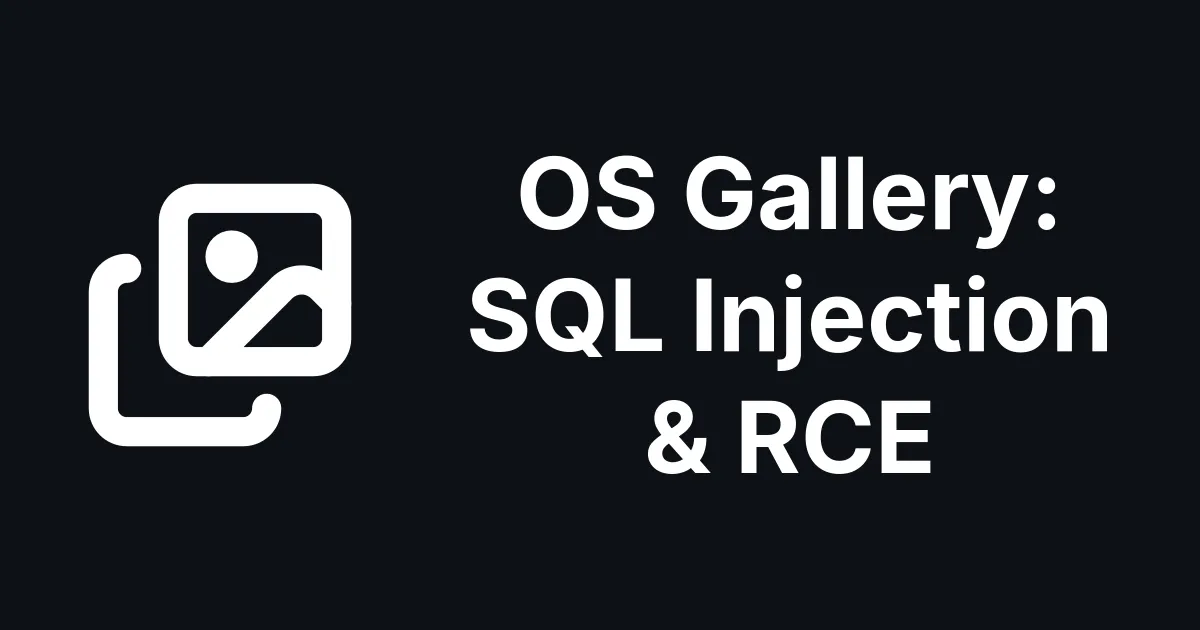 OS Gallery 6.2.7 Fixes an Unauthenticated SQL Injection and Two Authenticated RCEs