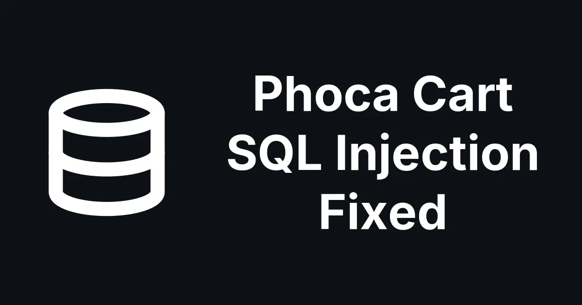 Phoca Cart 5.2.4, 6.1.7 and 4.0.13 fix a front-end SQL injection