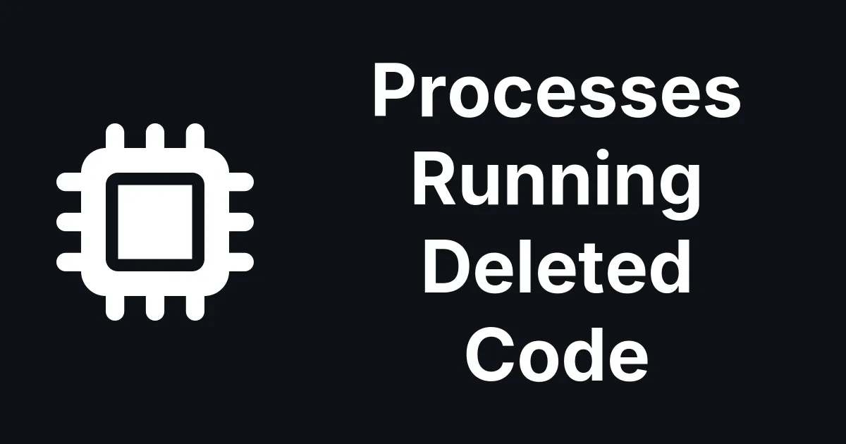 Processes Running Deleted Code