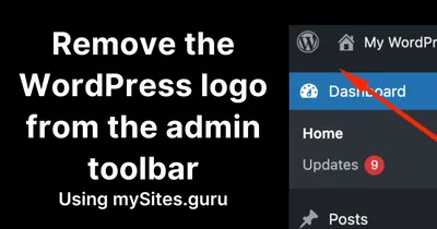 How to Remove the WordPress Logo from the Admin Bar with One Click