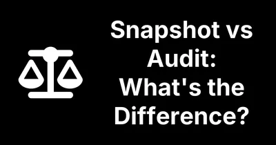 Snapshot vs Audit: What's the Difference?