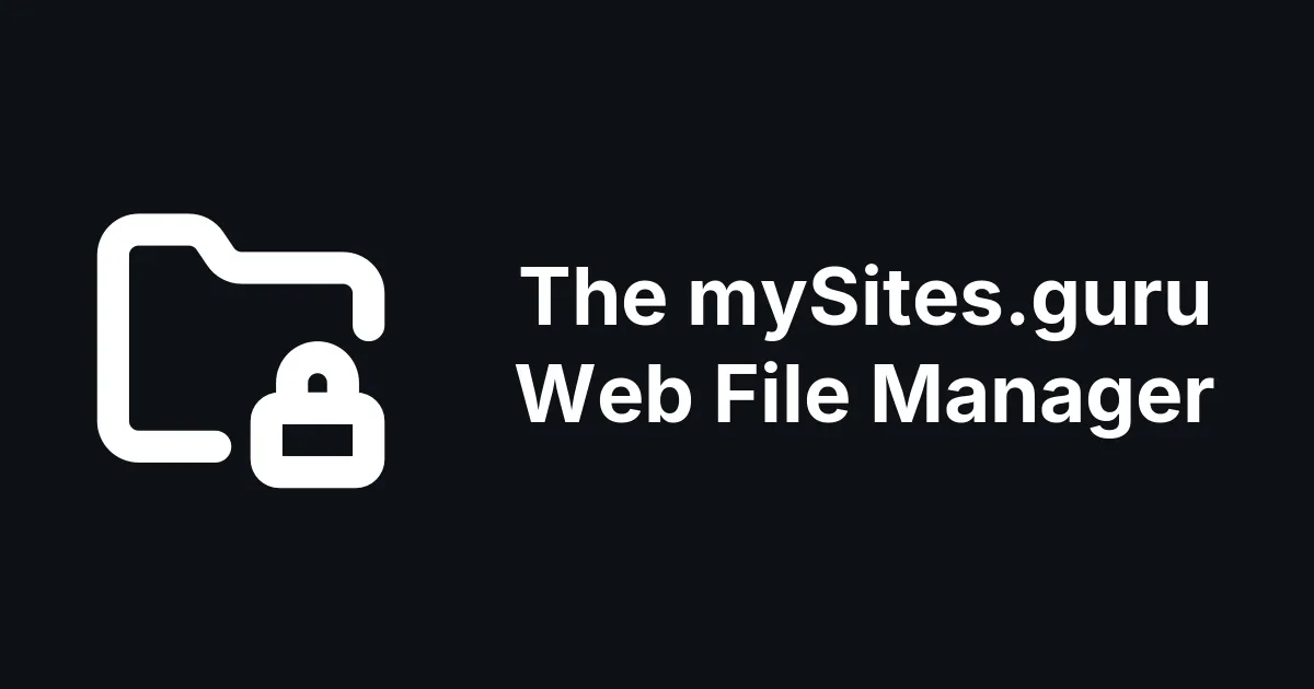 A Web File Manager for Your Joomla and WordPress Sites