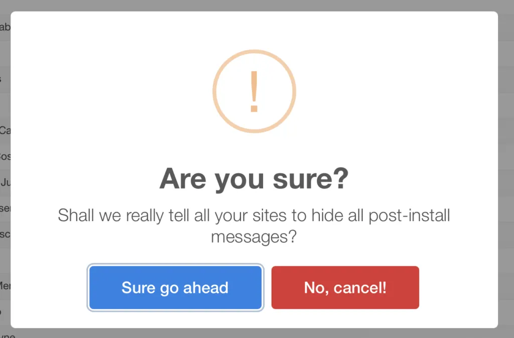 Screenshot of mySites.guru feature