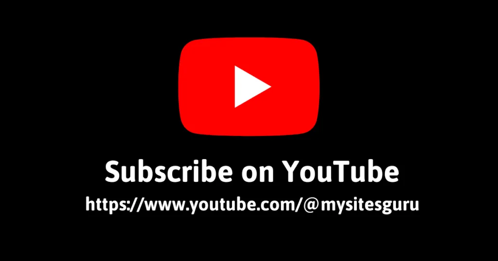 MySites.guru REFRESH BLACK